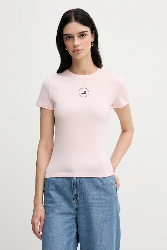 

Футболка Tommy Jeans, розовый