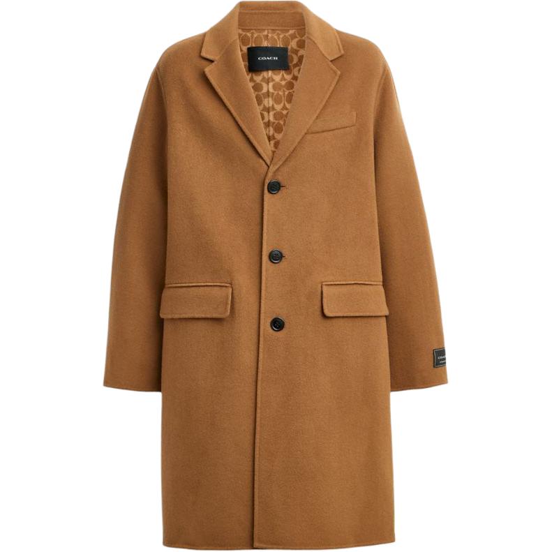 

COACH Пальто унисекс верблюжьего цвета, Camel