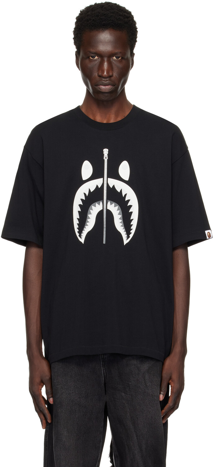 

Футболка с надписью "Hark #1" BAPE, черный