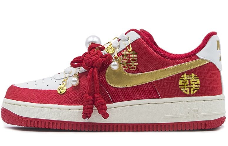 

Кроссовки для скейтбординга Nike Air Force 1 Low унисекс, Red Gold