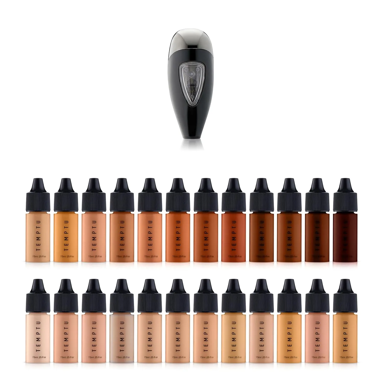Полный стартовый набор тональной основы TEMPTU Perfect Canvas Airbrush Foundation и картриджи для Airpod Pro.