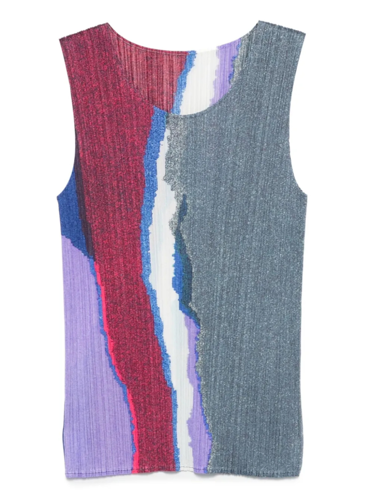 

Pleats Please Issey Miyake плиссированный топ с абстрактным принтом, синий