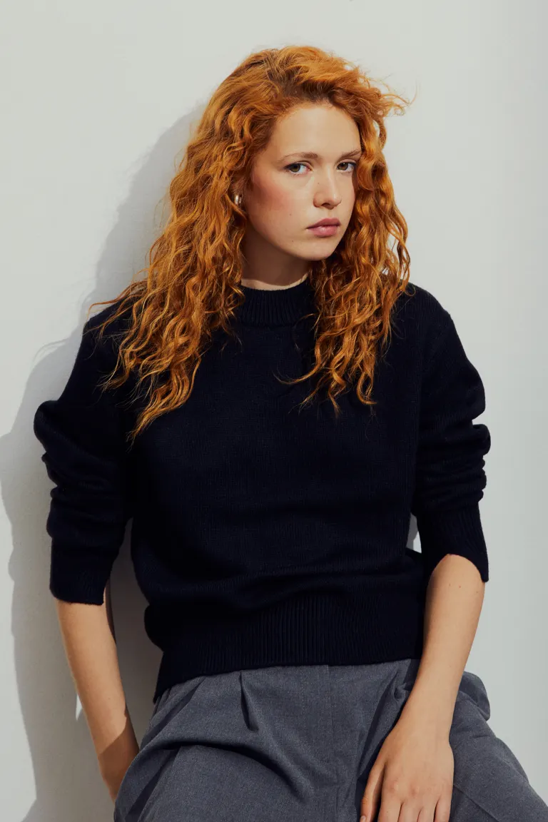 

Свитер тонкой вязки H&M, черный