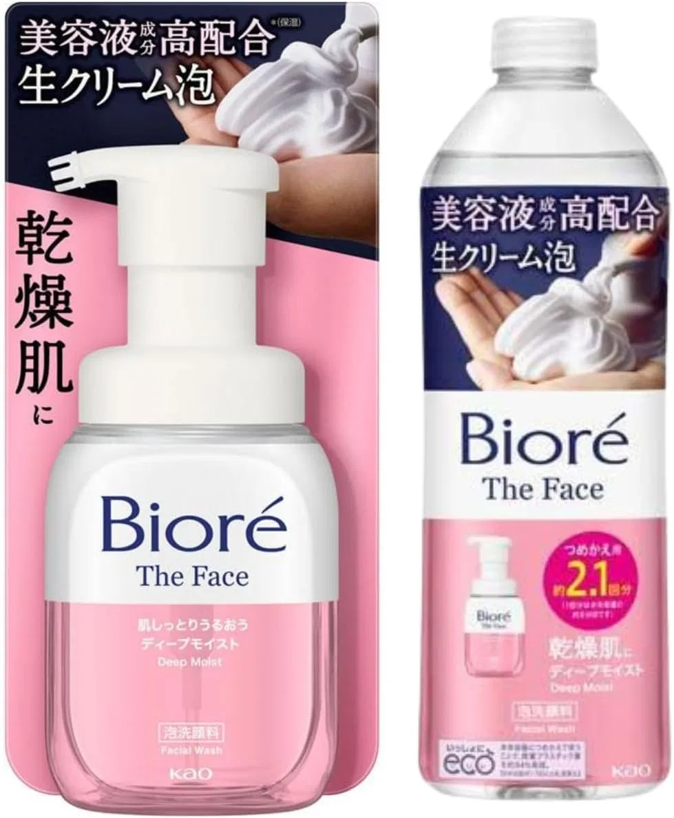 Пенка для умывания Tribis — Гель- Biore The Face, глубокое увлажнение, 340 мл