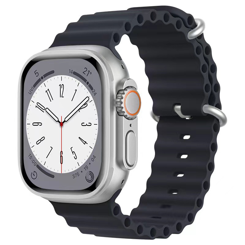 

Ремешок из силиконового материала, совместимый с Apple Biaodaige, белый