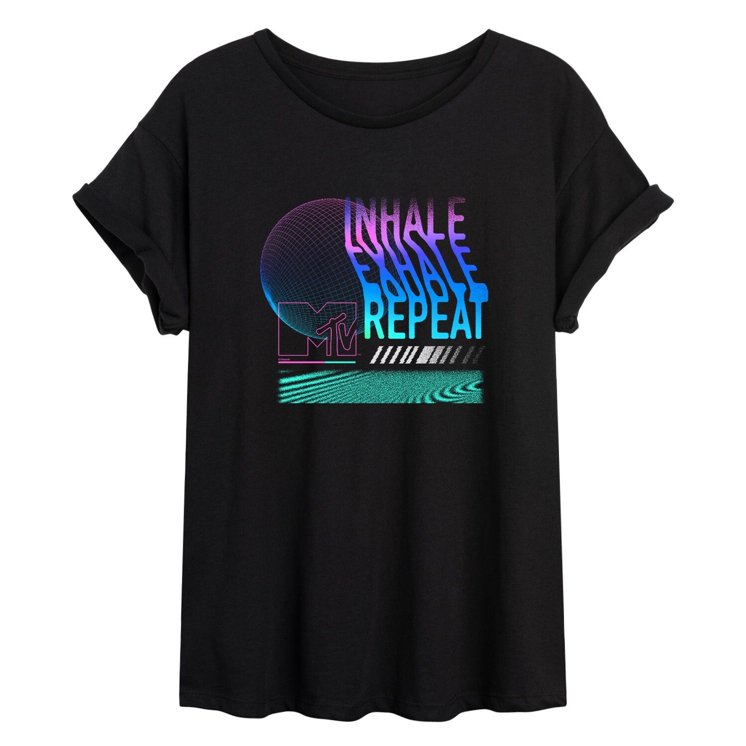 

Футболка с рисунком MTV для юниоров "Inhale Exhale Repeat" Licensed Character