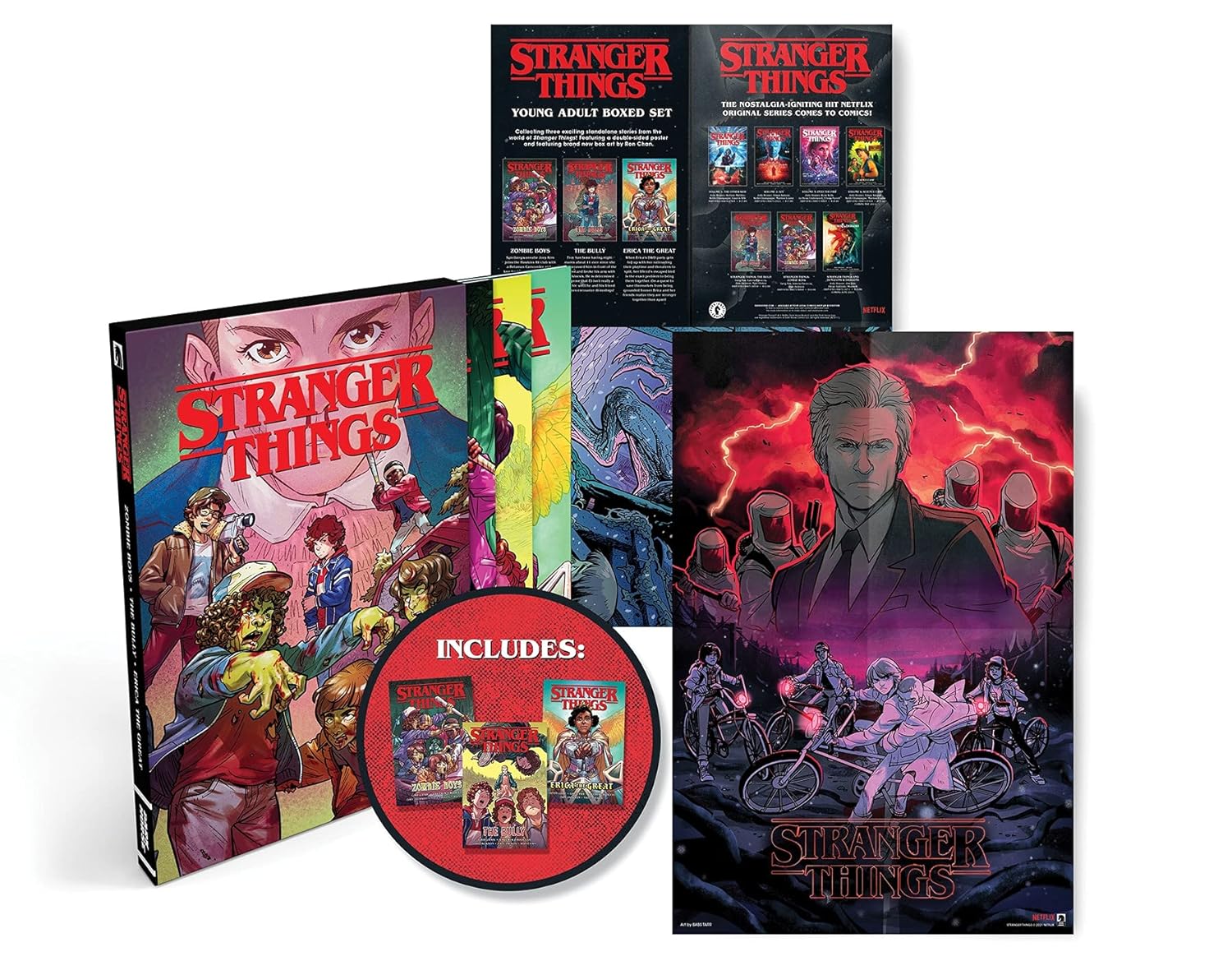 

Stranger Things Graphic Novel Boxed Set (Zombie Boys, The Bully, Erica the Great) (Dark Horse Books)