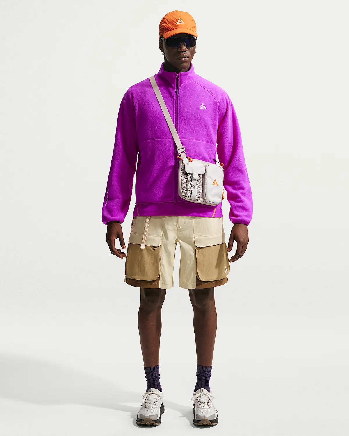 Куртка Nike ACG "Wolf Tree" с полной застежкой-молнией, Vivid Purple/Safety Orange/Black/Summit White — фото 4