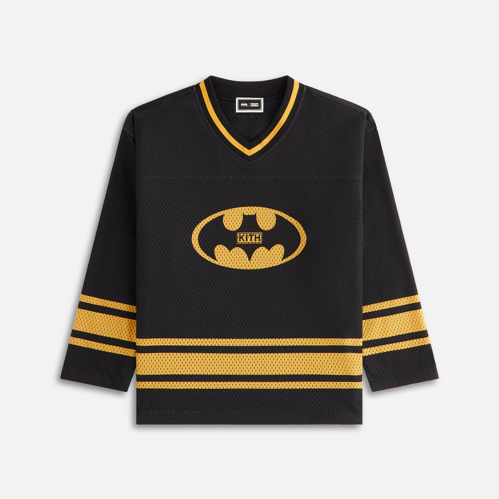 

Футболка Batman | Kith Kids Long Sleeve Malik Jersey, черный