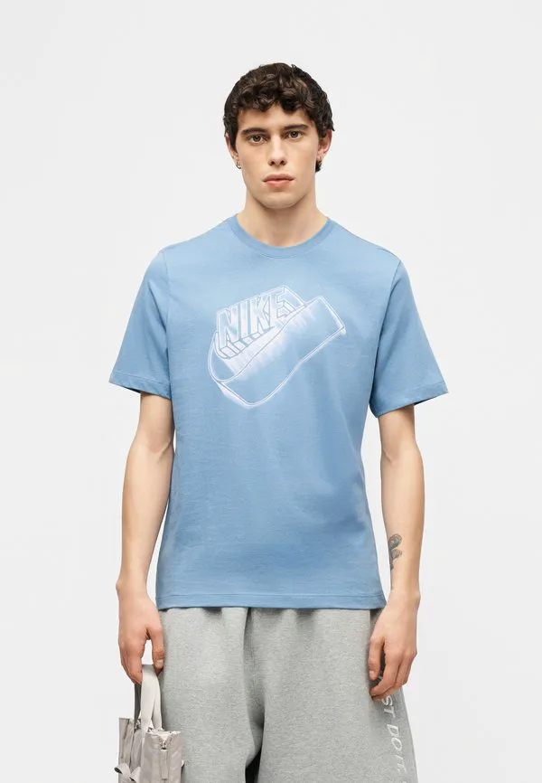 Футболка с принтом blur futura Nike Sportswear, Work Blue — фото 4