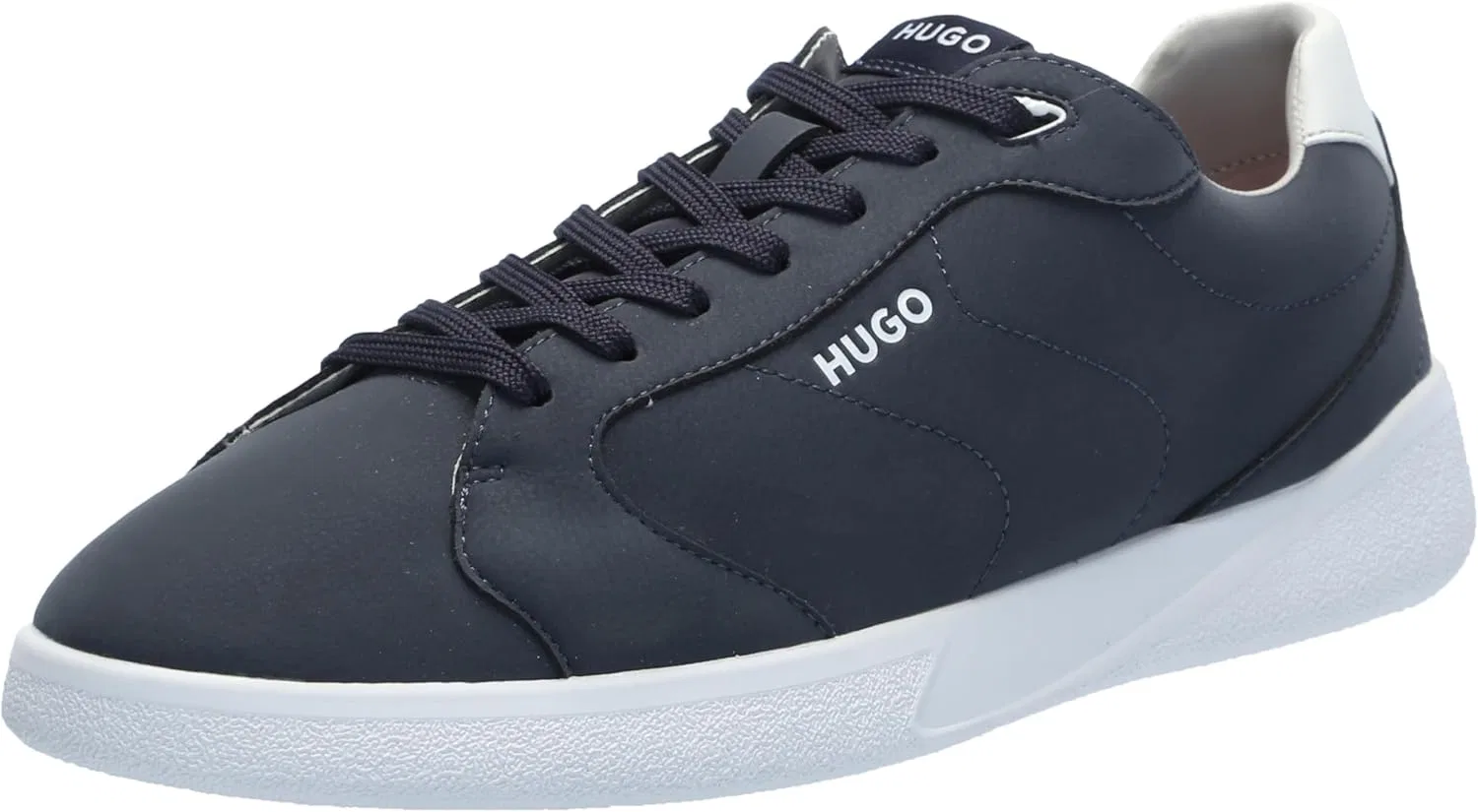 Мужские кроссовки HUGO из замши с чашеобразной подошвой, Blueberry Blue