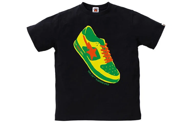Детская футболка с круглым вырезом A BATHING APE, White — фото 3