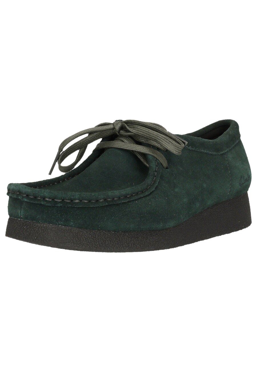 Туфли на шнуровке CLARKS Wallabee EVO, Dark green