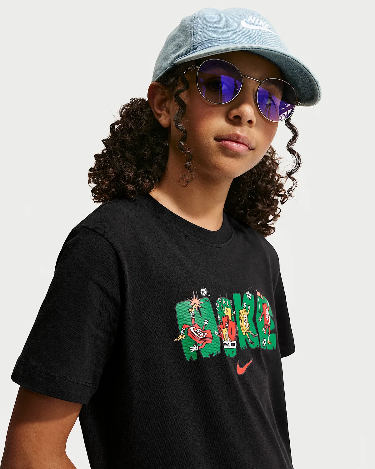 Детская футболка Nike Sportswear, Black — фото 3