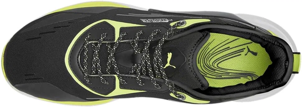 Мужские повседневные кроссовки PUMA Mapf1 Zenonspeed на шнуровке - черные — фото 4