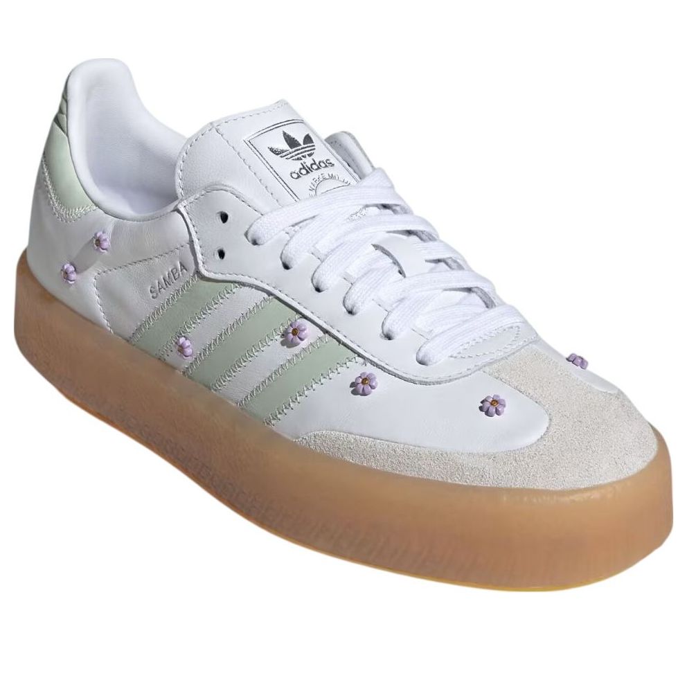 Кроссовки (WMNS) adidas Sambae 'Cloud White Linen Green Gum' — фото 3