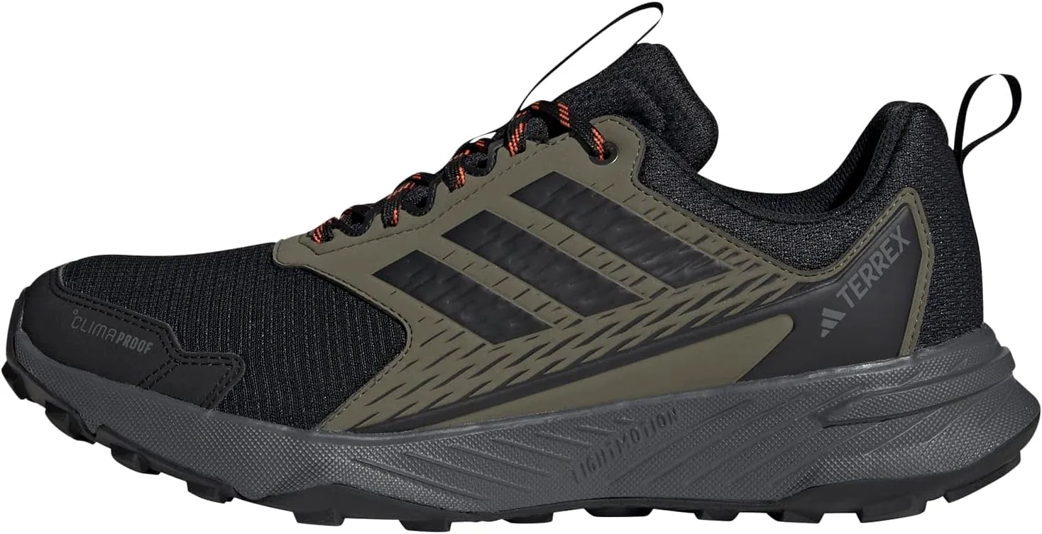 Мужские кроссовки Adidas Terrex Tracefinder 2 Climaproof для трейлраннинга, оливковый/черный/оранжевый