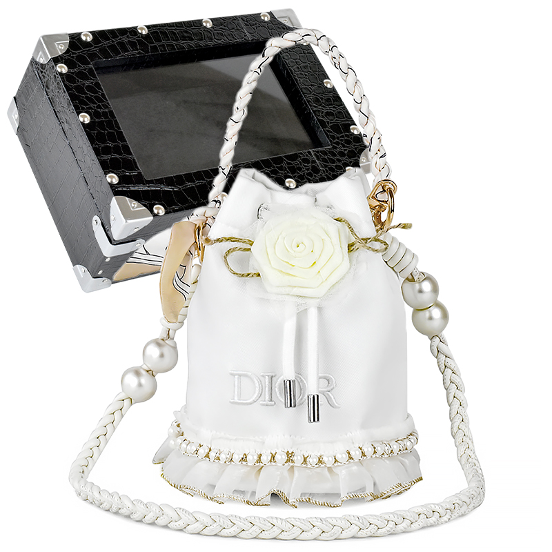 

DIOR Индивидуальная косметичка NR White Moon Furong ручная сумка ведро