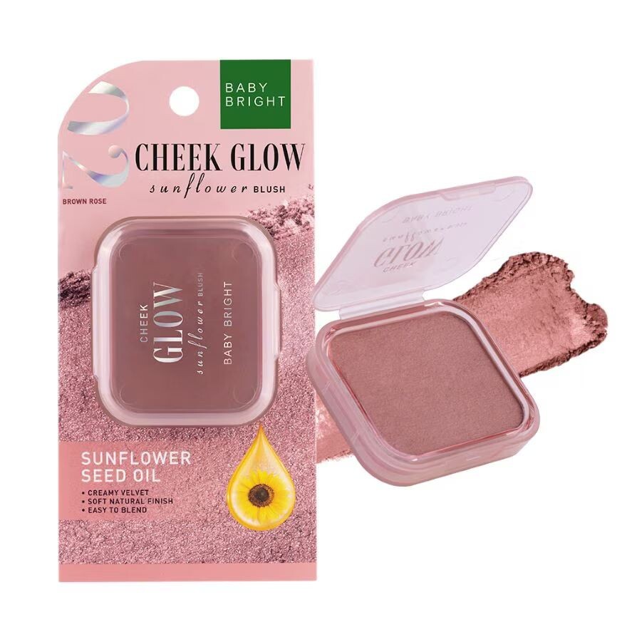 

Baby Bright Румяна Cheek Glow Sunflower 5,2 г 02 Коричневая роза, Brown Rose