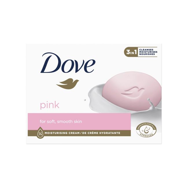 

Розовое туалетное мыло Dove, 90 гр