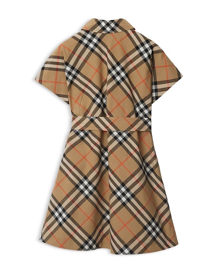 Платье-рубашка в клетку Giulietta для девочек Burberry — Little Kid, Big Kid, коричневый/бежевый — фото 2