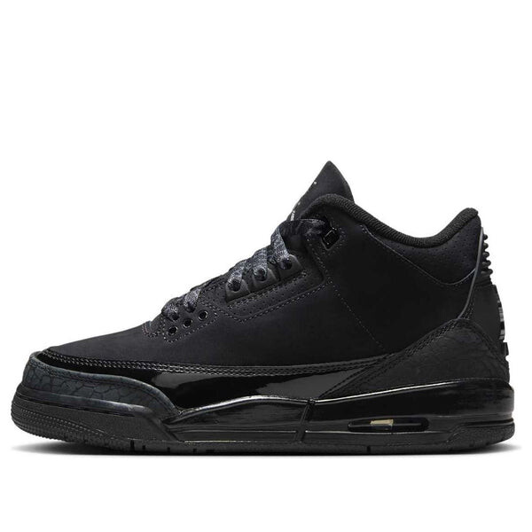 

Кроссовки 3 retro 'black cat' 2025 Air Jordan, черный
