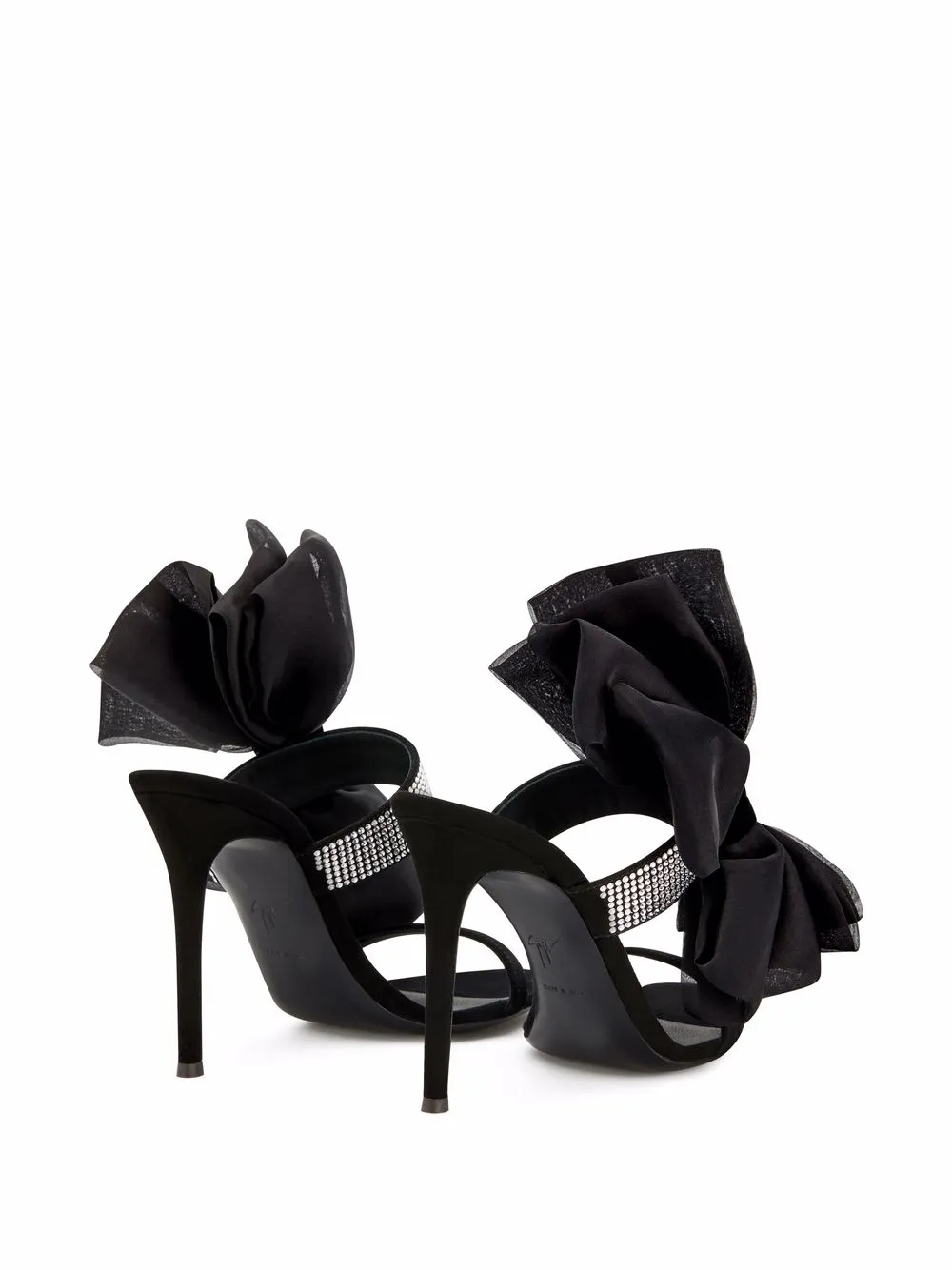 Босоножки Amabel с бантами Giuseppe Zanotti, черный — фото 2