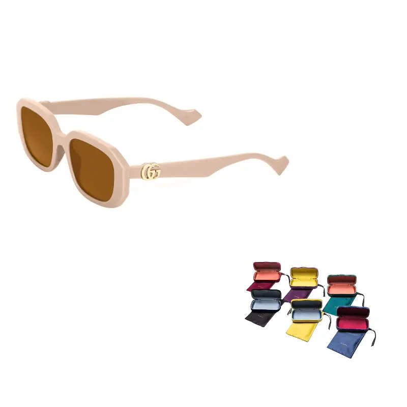 

Женские солнцезащитные очки Irregular Shape коричневые GUCCI, коричневый