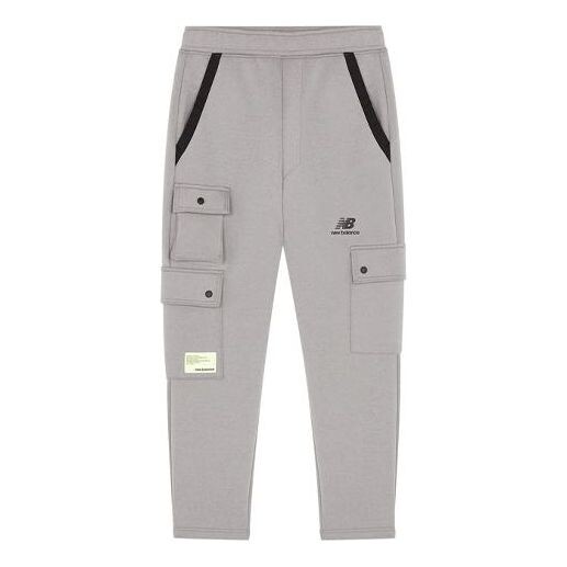 

Брюки cny logo хлопковые брюки-карго New Balance, серый