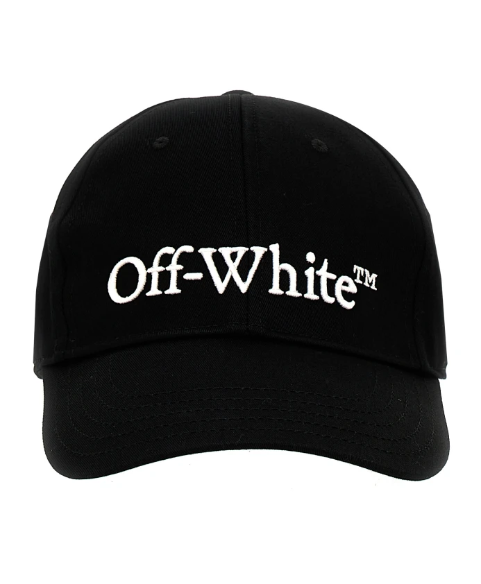 

Хлопковая кепка с вышитым логотипом Off White, черный