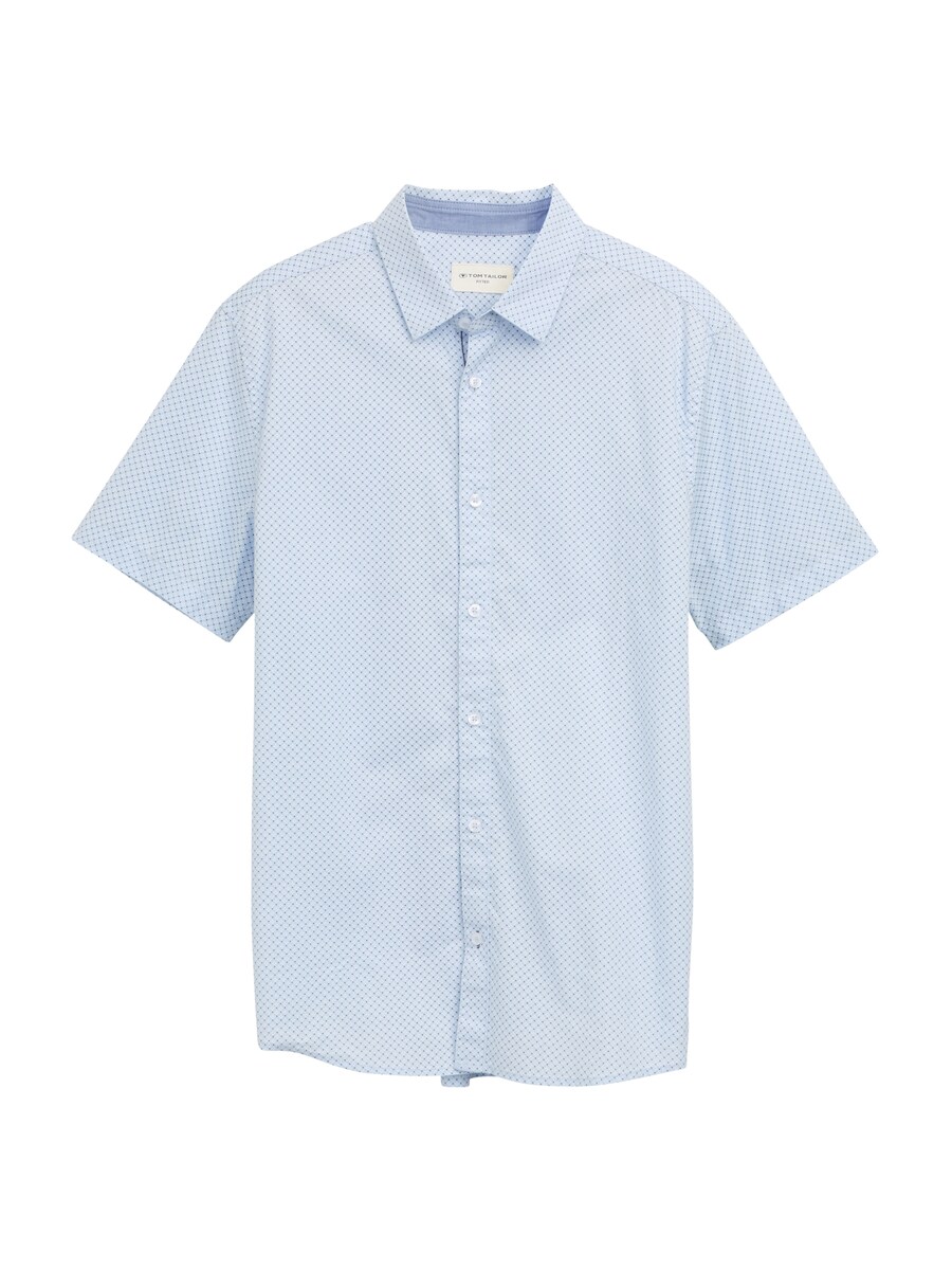 

Рубашка на пуговицах классического кроя TOM TAILOR, цвет Navy/Sky blue