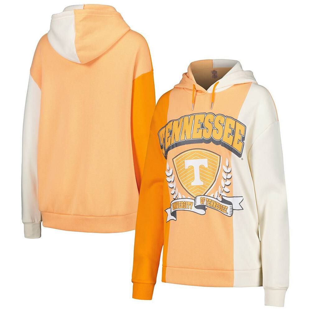 

Женский пуловер с капюшоном Gameday Couture Tennessee Orange Tennessee Volunteers Hall of Fame с цветными блоками, цвет Ten Orange