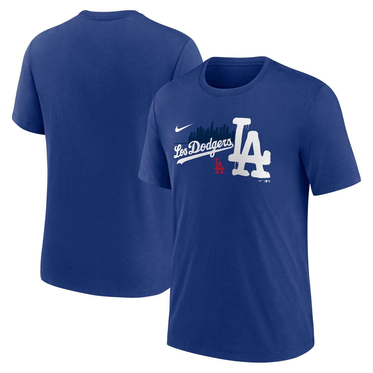 

Мужская футболка Royal Los Angeles Dodgers City Connect Tri-Blend Nike
