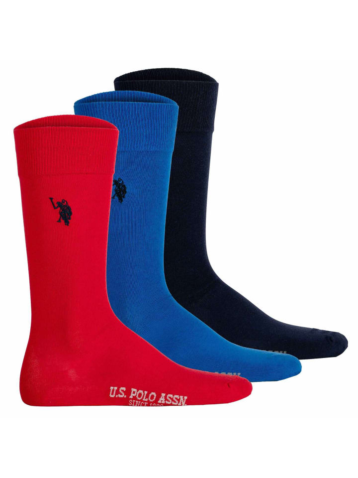 

Носки U.S. Polo Assn., цвет marine/royalblau/rot