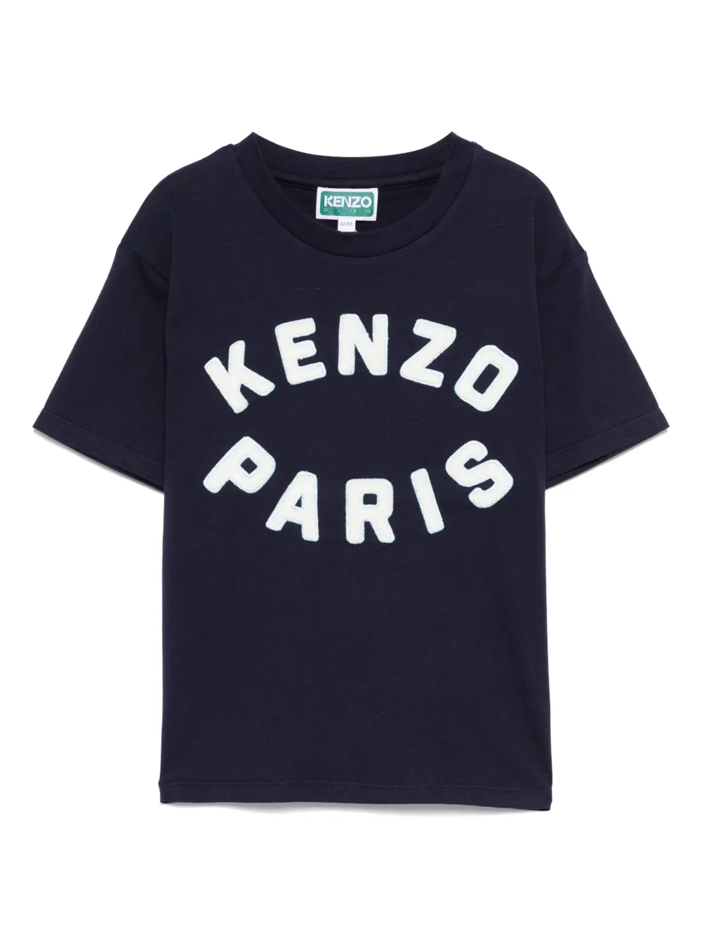 

Футболка с нашивкой-логотипом Kenzo Kids, синий