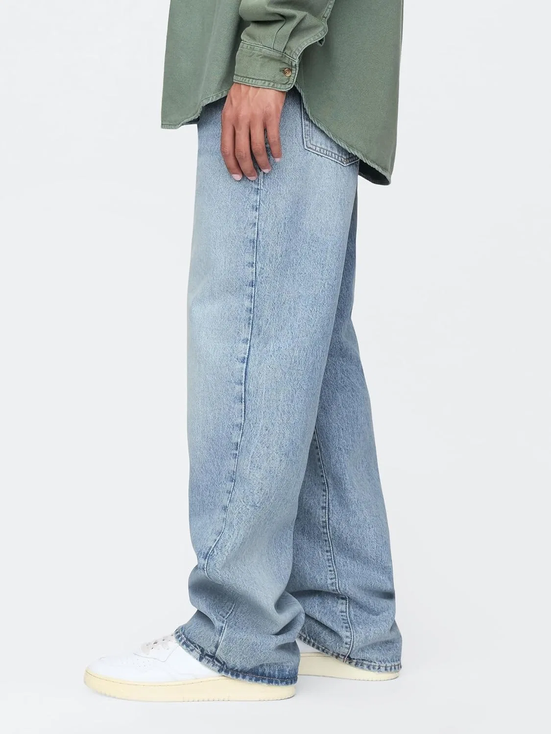 Джинсы свободные GAP, Light Wash Il — фото 3