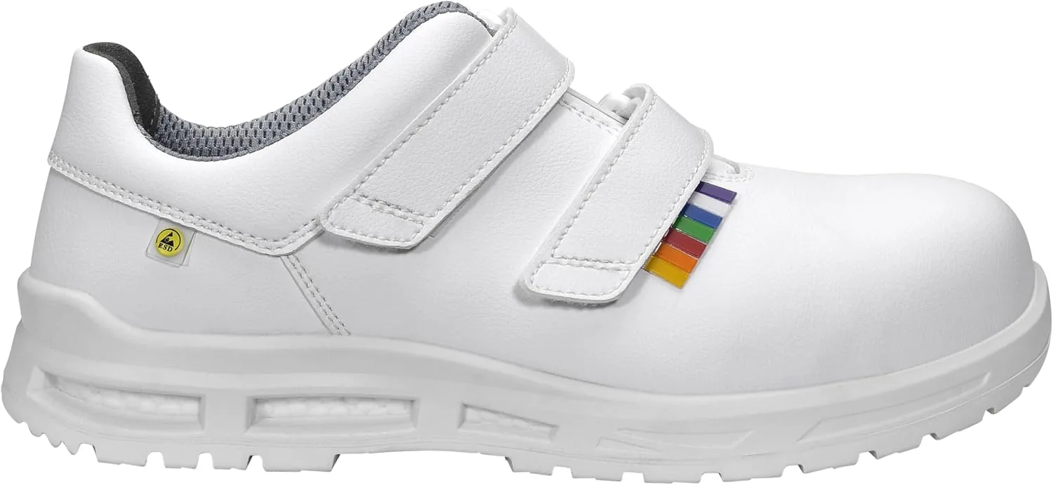 Защитные ботинки ELTEN Brayden XXTM White Strap Low ESD S3S, женские и мужские, текстильные, с композитным защитным носком (легче стального), легкие, классические, белый — фото 2