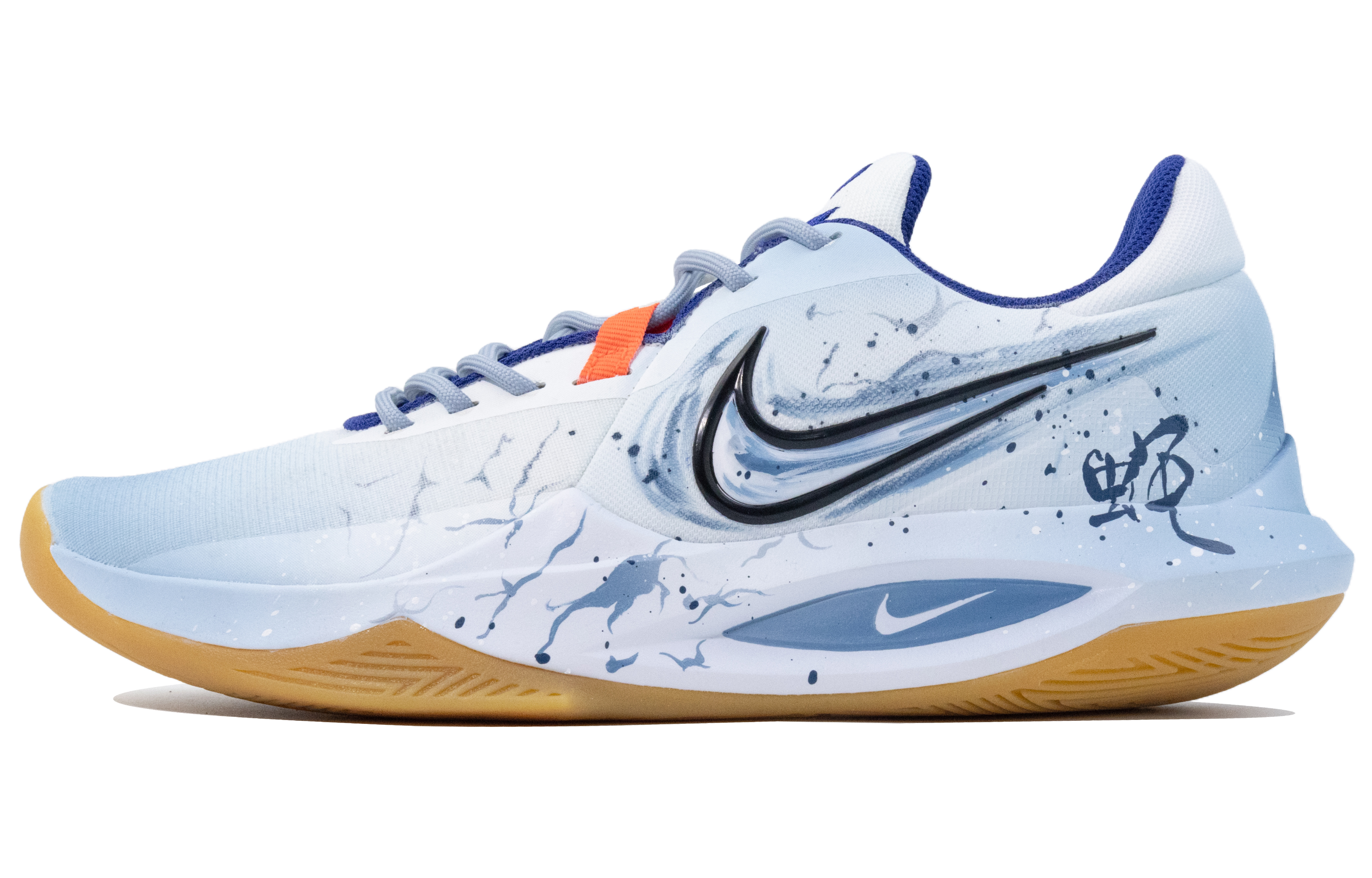 

Nike Баскетбольные кроссовки Precision 6 с низким верхом, противоскользящие, мужские, сине-белые