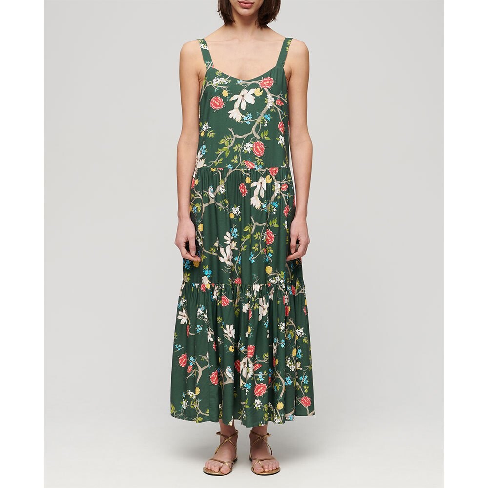 

Платье Superdry Woven Tiered Long, Разноцветный