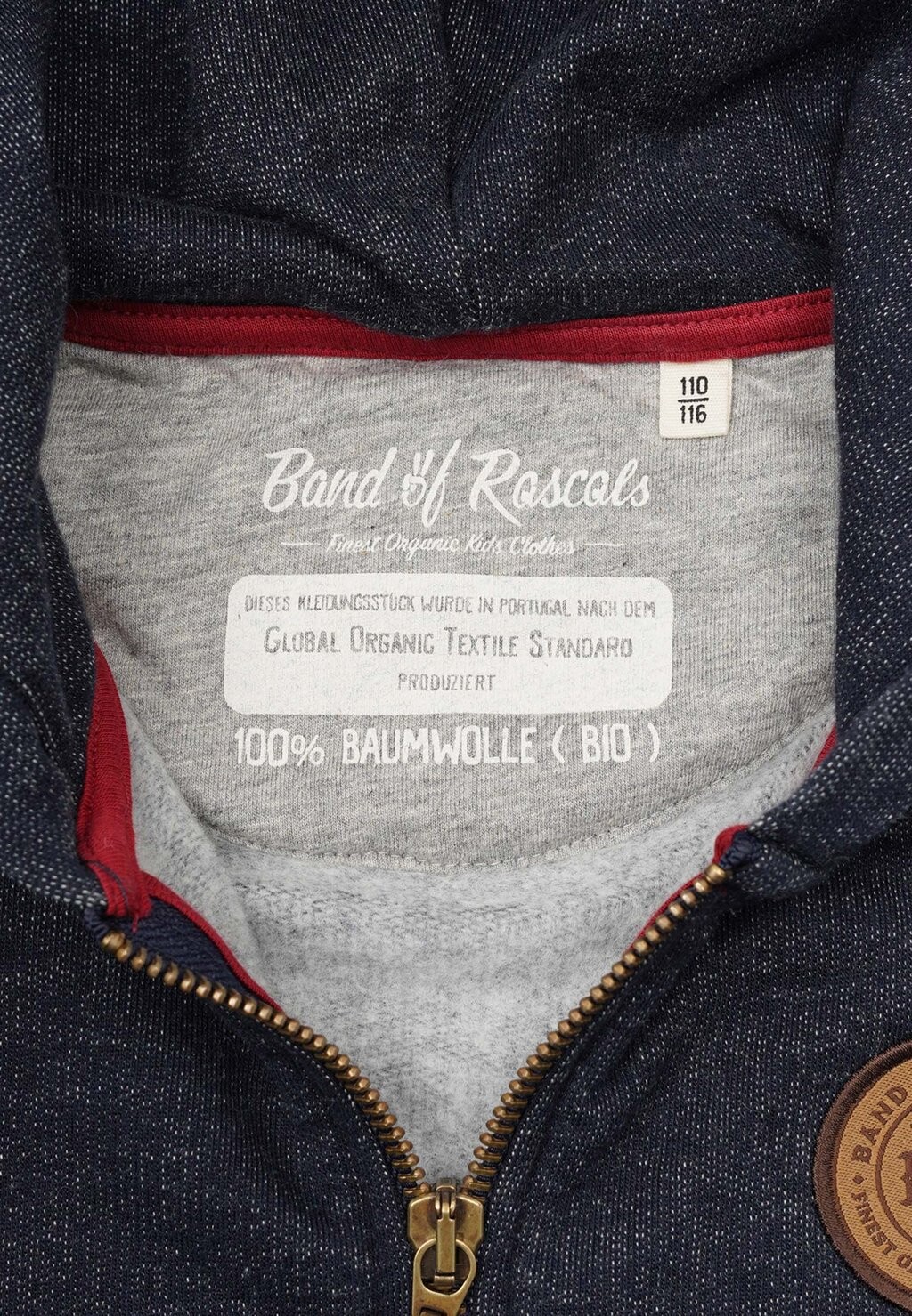 Толстовка на молнии Band of Rascals, синий — фото 2