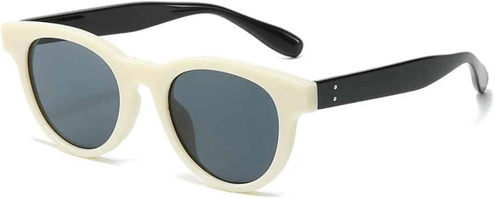 

Солнцезащитные очки UV400 с овальными заклепками, желейного цвета, для женщин и мужчин, для бега и занятий спортом на открытом воздухе UYPTK, Beige Black Gray