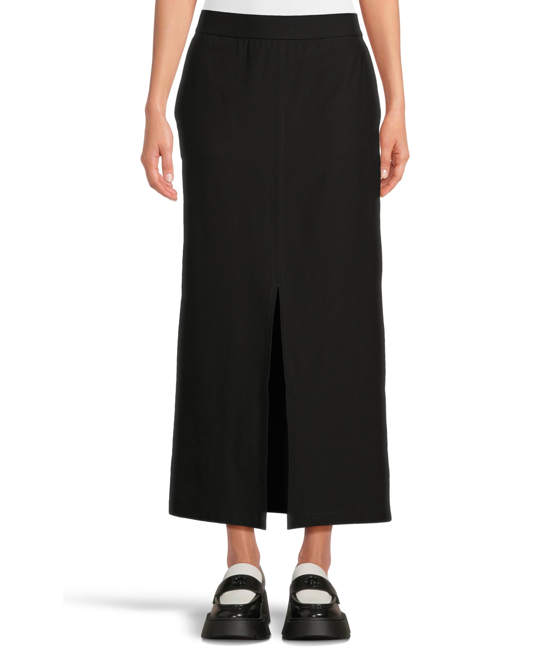 

Юбка Eileen Fisher Plus Size Skirt With Front Slit, черный