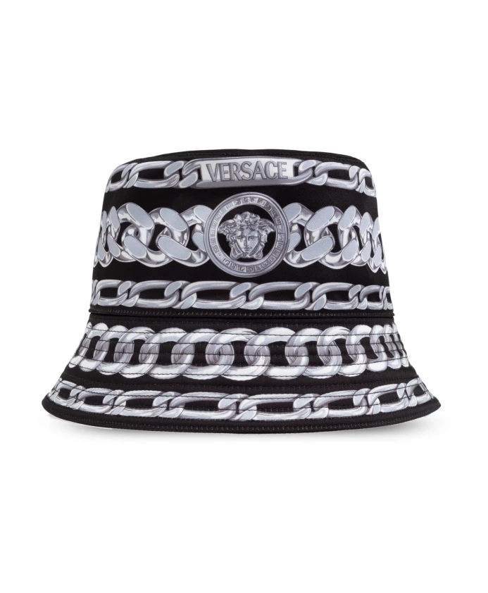 

Шапка с принтом Versace, черный