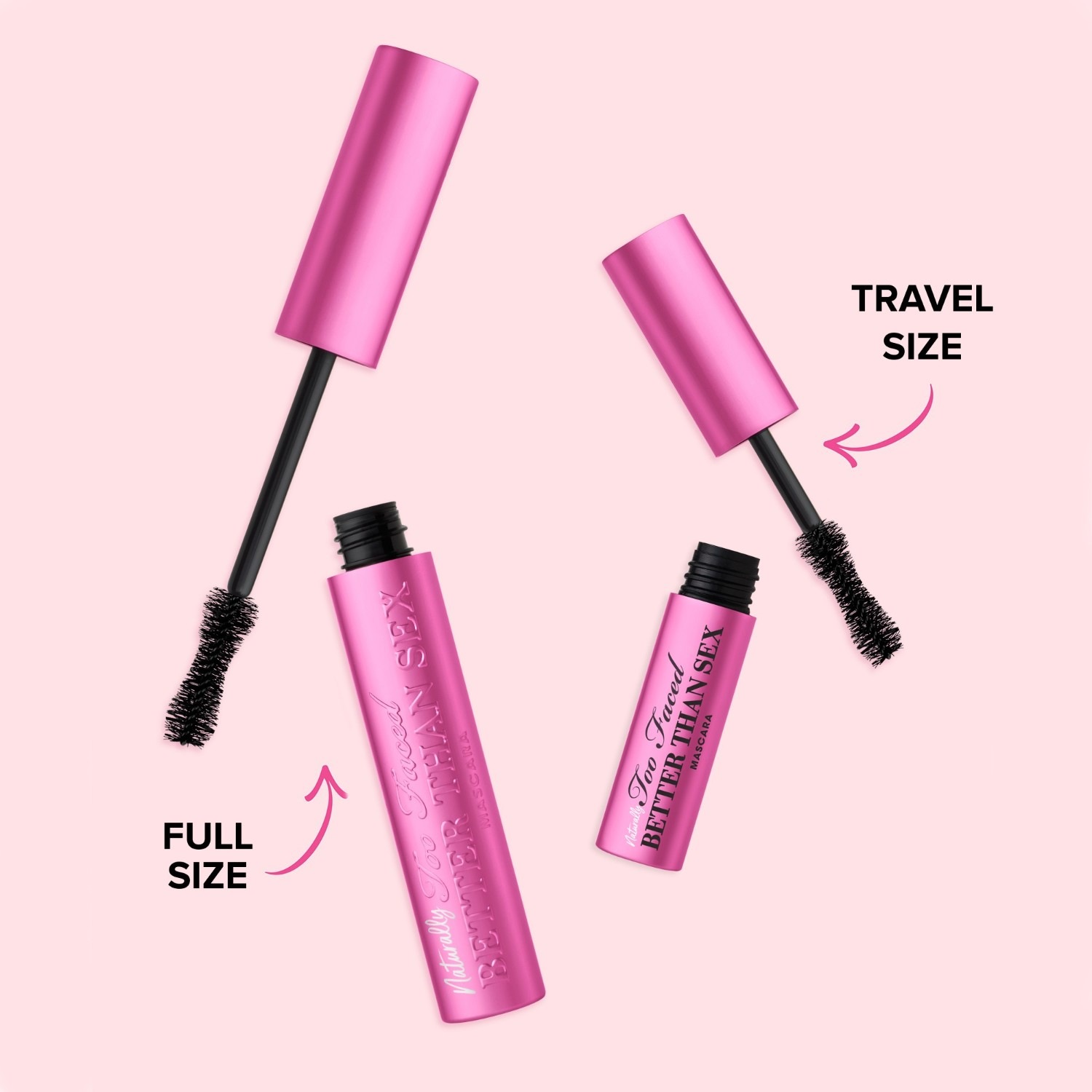 Тушь для ресниц better than sex travel size naturally Too Faced, объем 4.8 мл — фото 2