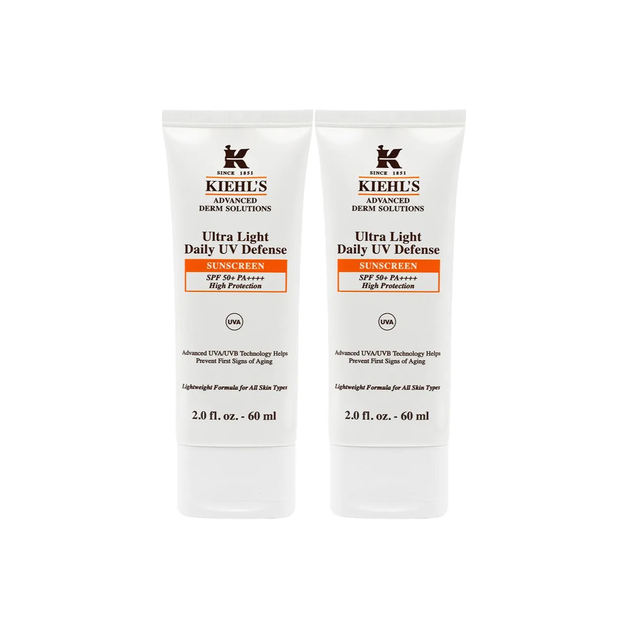 Kiehl's Little Shield, солнцезащитный лосьон-праймер для путешествий с увлажняющим эффектом и защитой от уф-излучения, 60ml*2 - New packaging