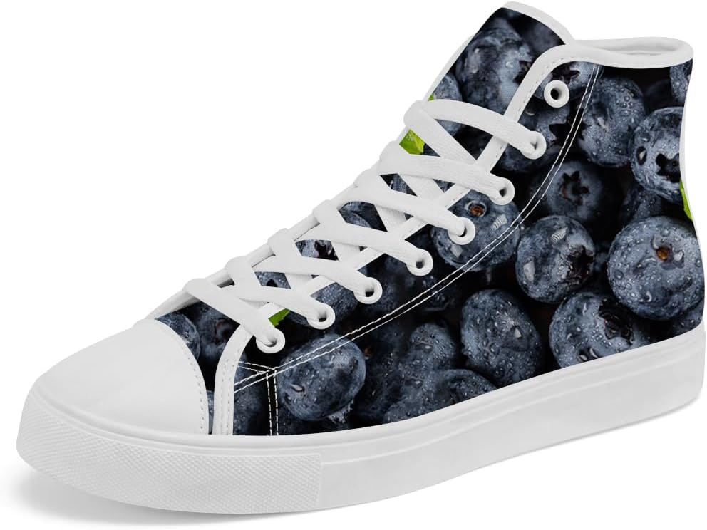 

Мужские и женские высокие кеды из холщовой ткани, синие высокие кроссовки на шнуровке, повседневная обувь, подарки для мужчин и женщин Chebing