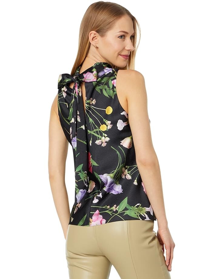 

Топ Ted Baker Demitri Cowl Neck Sleeveless Top, черный