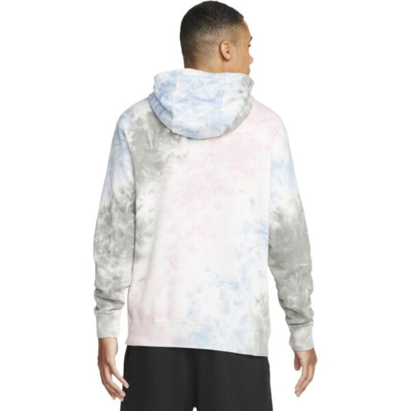 Толстовка Men's Nike Pocket Tie Dye Alphabet Printing Pink Blue, мультиколор — фото 3