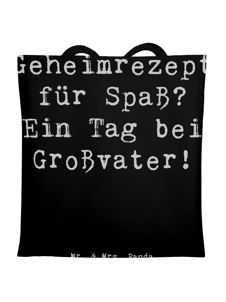 

Сумка для переноски Mr & Mrs Panda Tag bei Großvater, черный