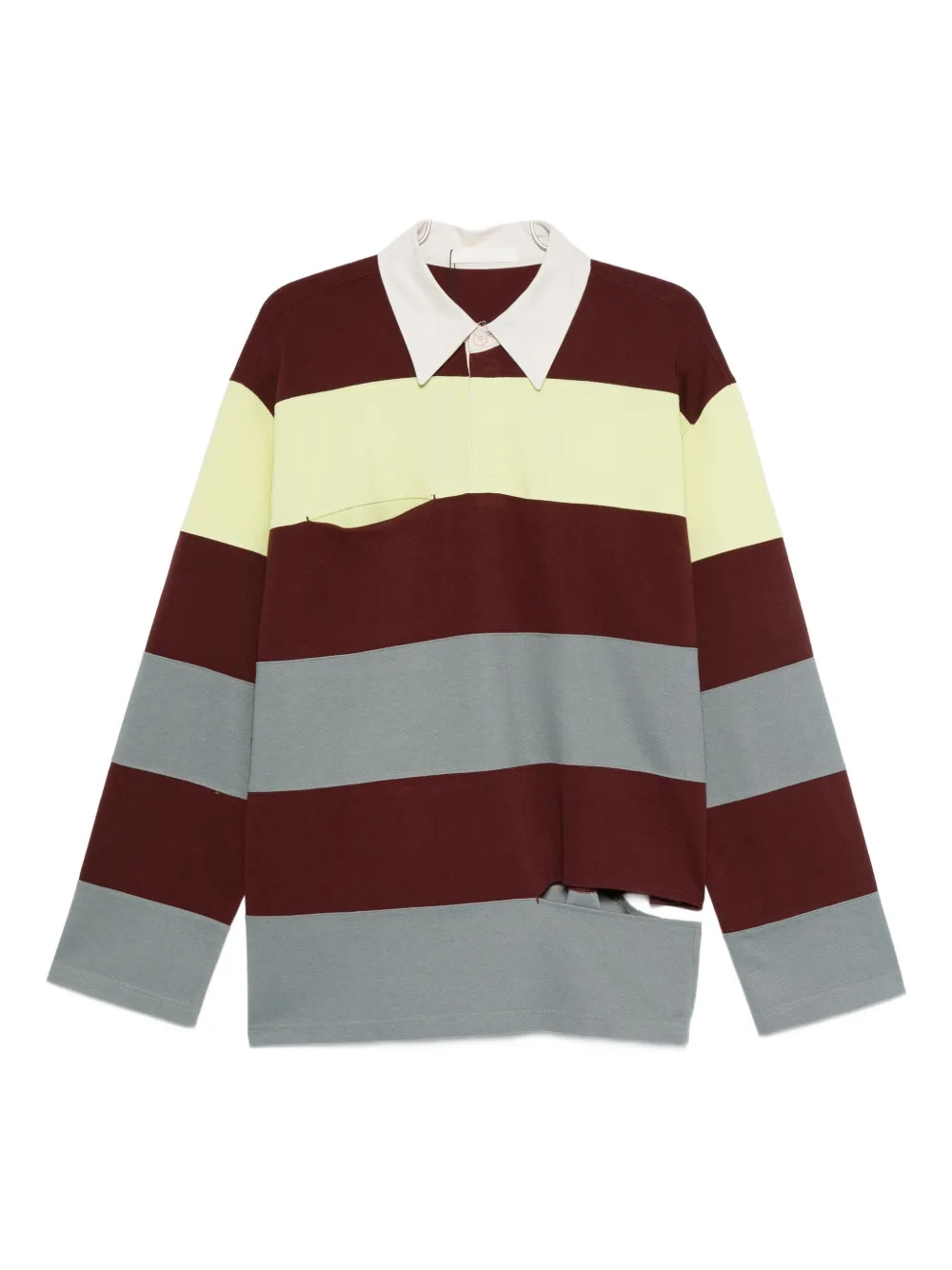 

Полосатый поло YCH, красный